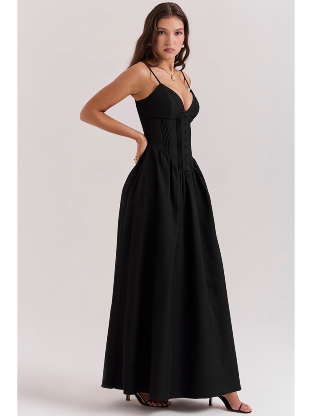 NEW House of CB Lova Dress Black Large - Picture 9 of 15